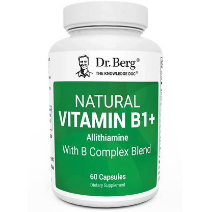 Natural Vitamin B1+ Allithiamine with B Complex Blend - 60 Capsules