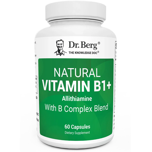 Natural Vitamin B1+ Allithiamine with B Complex Blend - 60 Capsules