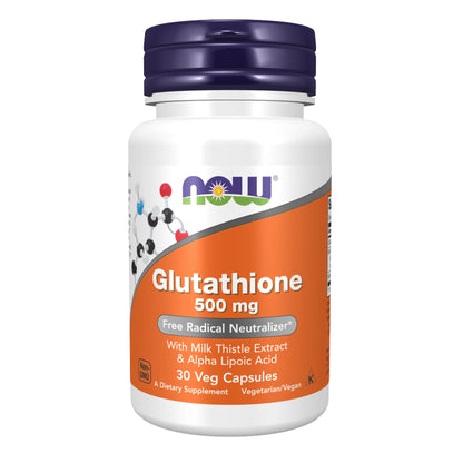 Now Foods Glutathione 500mg -  30/60/120 Veg Caps