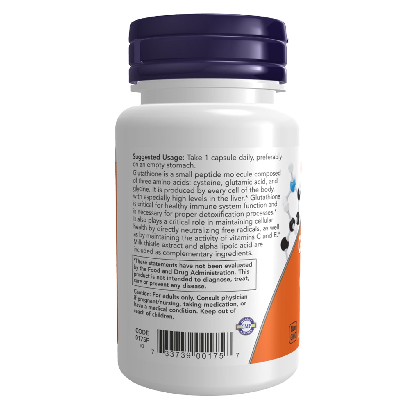 Now Foods Glutathione 500mg -  30/60/120 Veg Caps