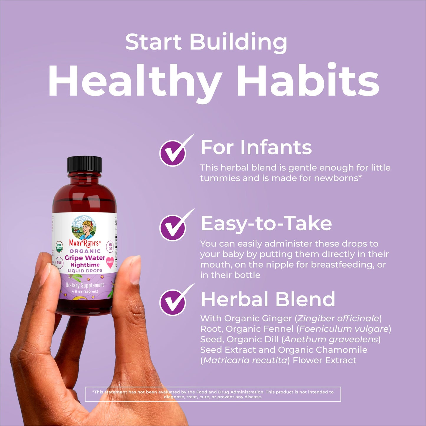 Organic Gripe Water Nighttime Liquid Drops