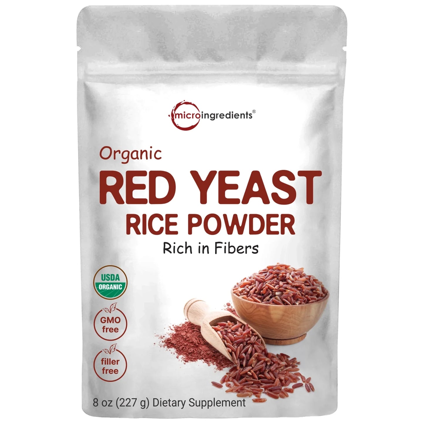 Micro Ingredients Organic Red Yeast Powder - 8oz