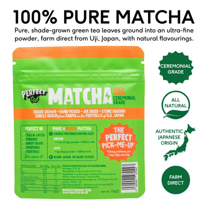 Juicy Peach Matcha Powder