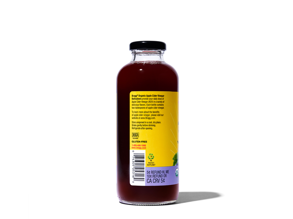 bragg Apple Cider Vinegar Refresher, Concord Hibiscus, 2 Pack