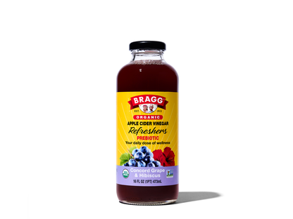 bragg Apple Cider Vinegar Refresher, Concord Hibiscus, 2 Pack