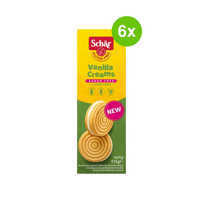 SCHAR Sugar Free Vanilla Creams 6x115g