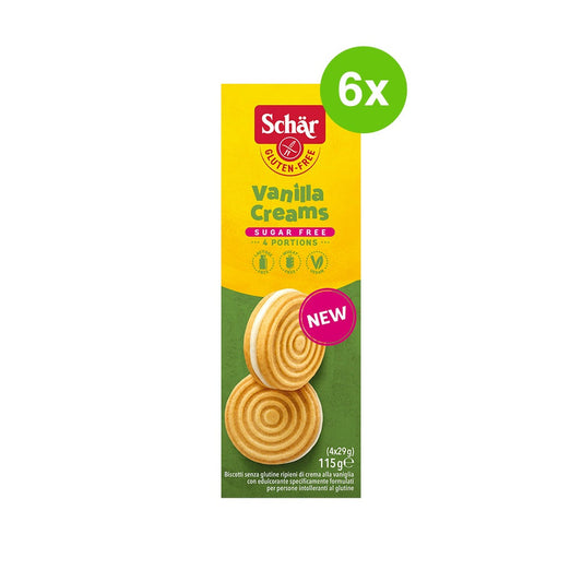 SCHAR Sugar Free Vanilla Creams 6x115g