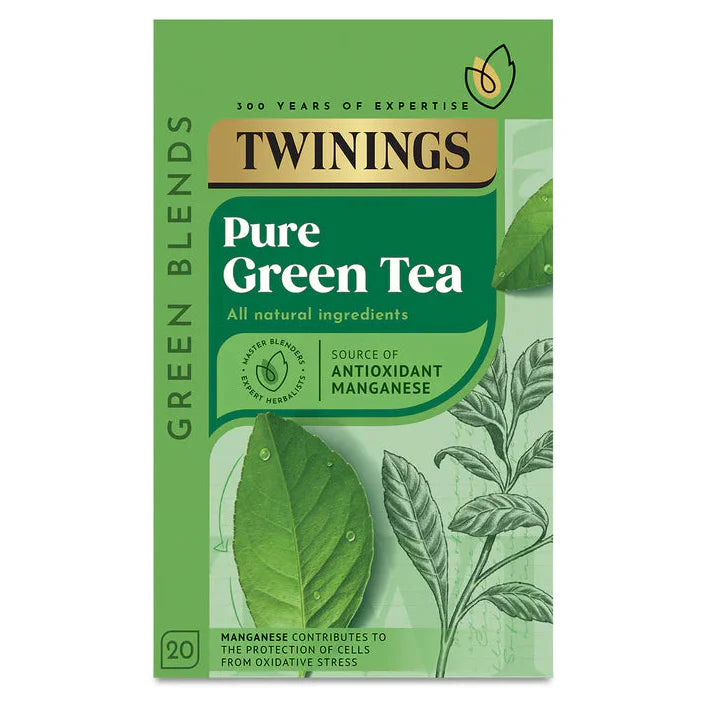 Twinings Pure Green String Tag & Envelope Tea Bags (20)