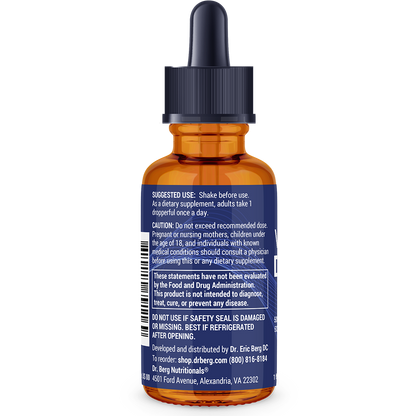 Vitamin D3 and K2 Liquid with MCT Oil – Unflavored – 1 fl oz