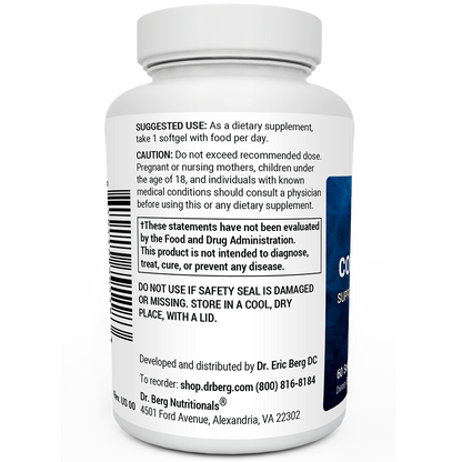 Wild-Caught Omega-3 Cod Liver Fish Oil DHA EPA – 60 Softgels