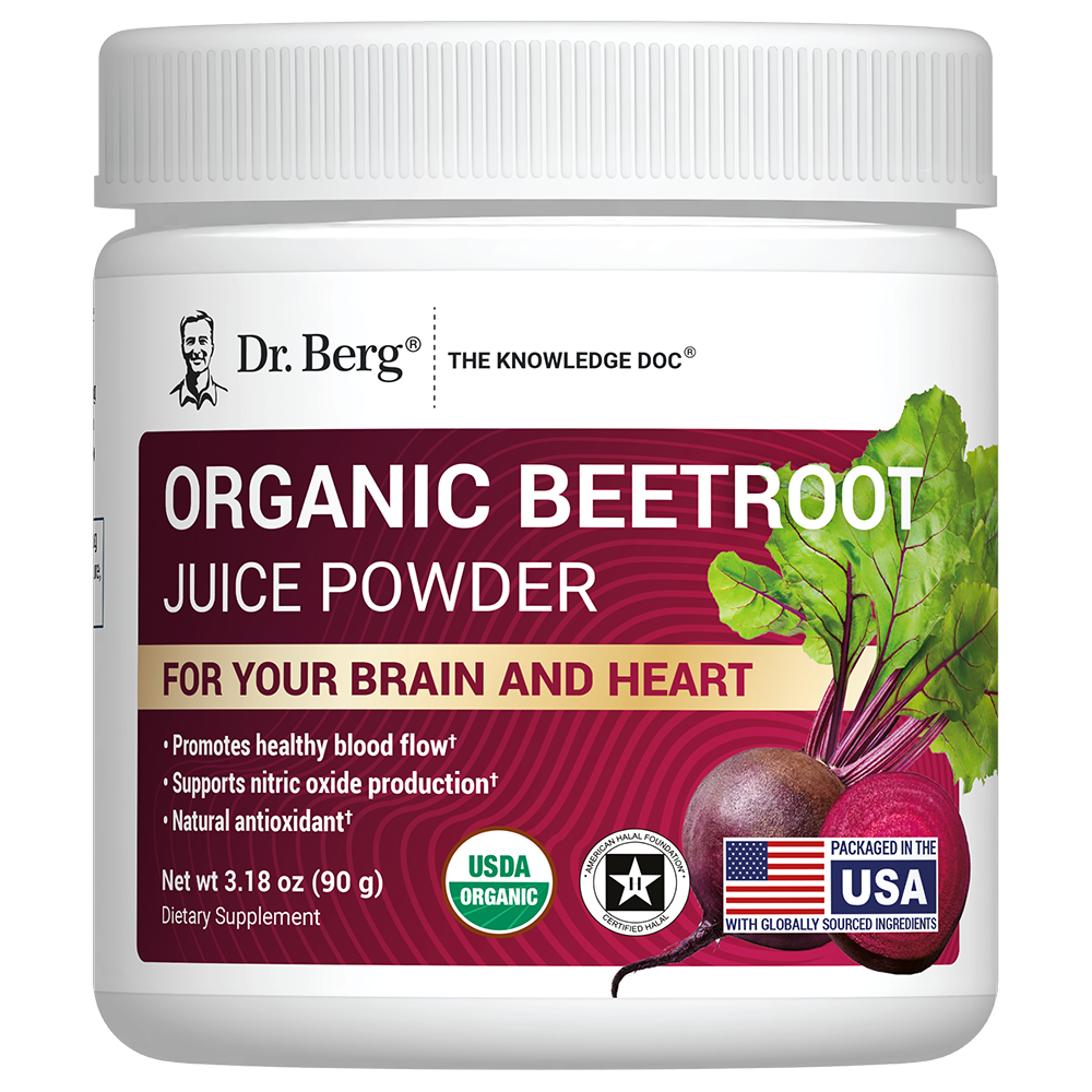 Organic Beetroot Juice Powder – Raw, Fresh, USDA Organic - 3.18 oz