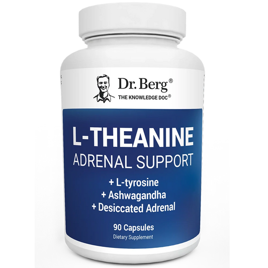 L-Theanine Adrenal Support - 200 mg of L-Theanine - 90 Capsules