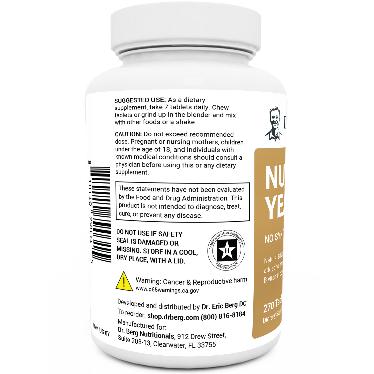 Nutritional Yeast – 270 Tablets