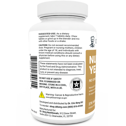 Nutritional Yeast – 270 Tablets