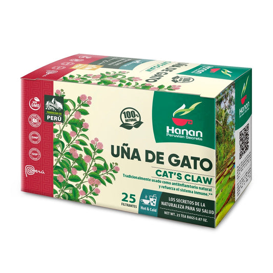 Cat’s Claw Bark Herbal Tea | Una de Gato | 25 Teabags