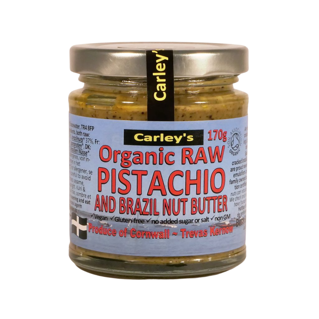 Carley's Organic Raw Pistachio & Brazil Nut Butter 170g