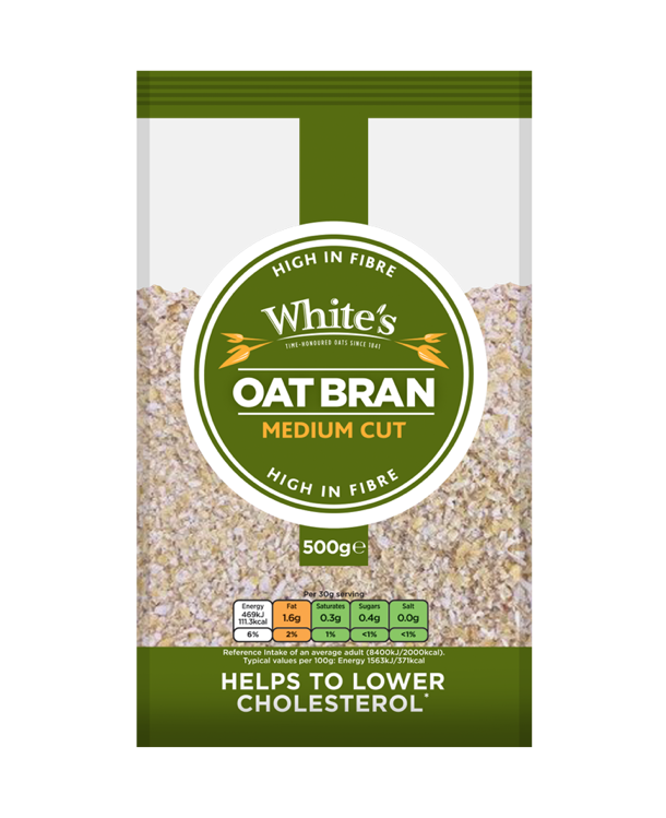 Whites Oat Bran - 500g, Medium Cut