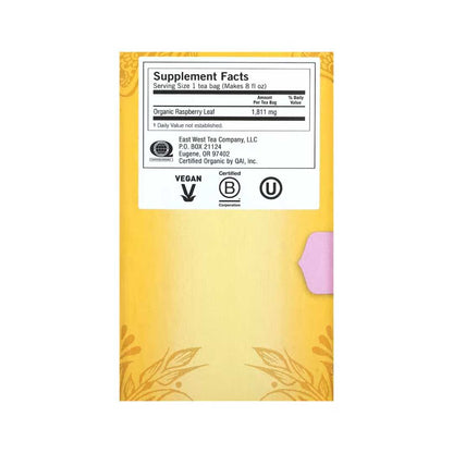 Yogi Tea Raspberry Leaf, 16 Tea Bags, 29g