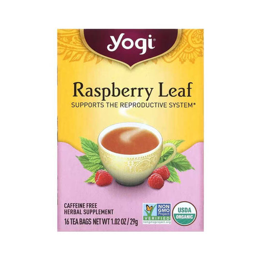 Yogi Tea Raspberry Leaf, 16 Tea Bags, 29g