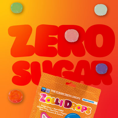 Zolli® Drops Sugar Free Assorted Fruit Flavors (3 Sizes)