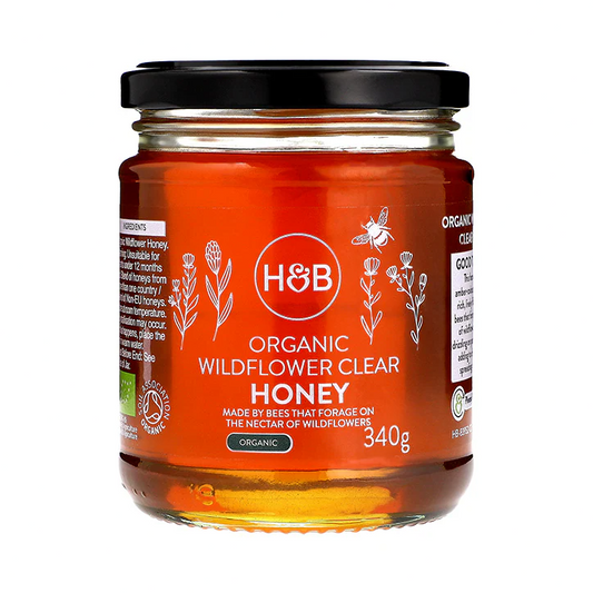 Holland & Barrett  Organic Wild Flower Clear Honey 340g