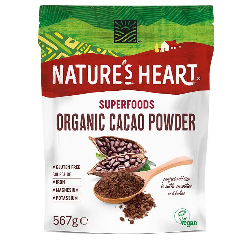 Nature's Heart Organic Cacao Powder, 567g