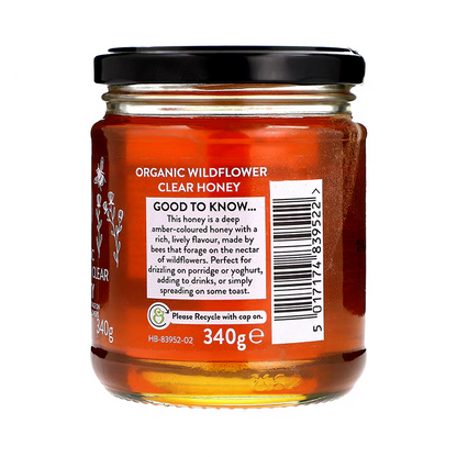 Holland & Barrett  Organic Wild Flower Clear Honey 340g