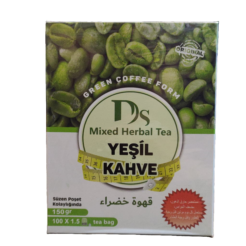 Green coffee, mixed herbal tea 100 tea bag*1.5g