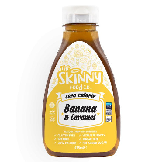 Banana and Caramel Flavour Zero Calorie Sugar Free Skinny Syrup