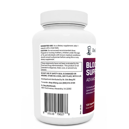 Blood Sugar Support Advanced Formula with Chromium & Potassium 120 - Vegetable Capsules