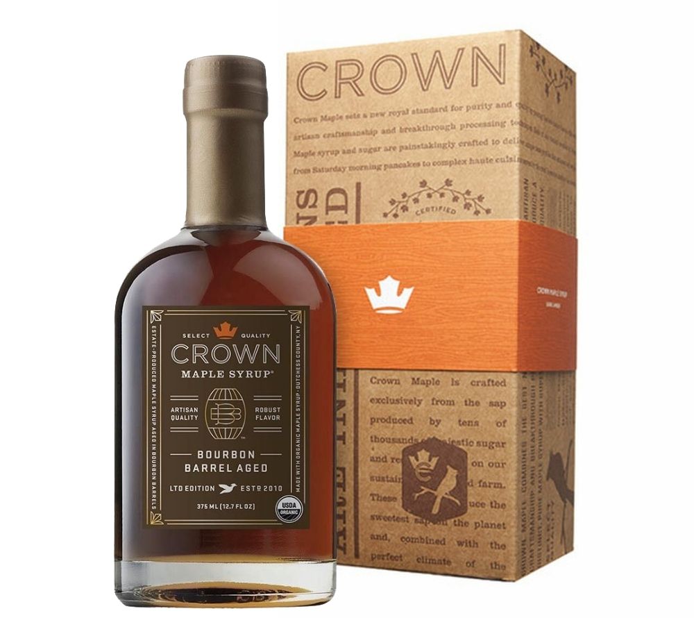 Bourbon Barrel Aged Maple Syrup von Crown Maple (Ahornsirup - Glasflasche)