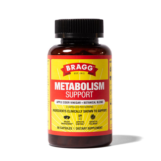 Bragg Metabolism Support Apple Cider Vinegar Capsules with Botanical Blend – GLP-1 Support, 90 Capsules