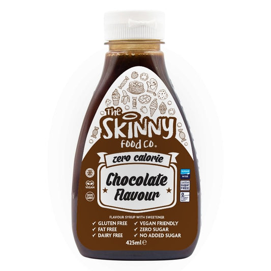 Chocolate Flavour Zero Calorie Sugar Free Skinny Syrup - 425ml