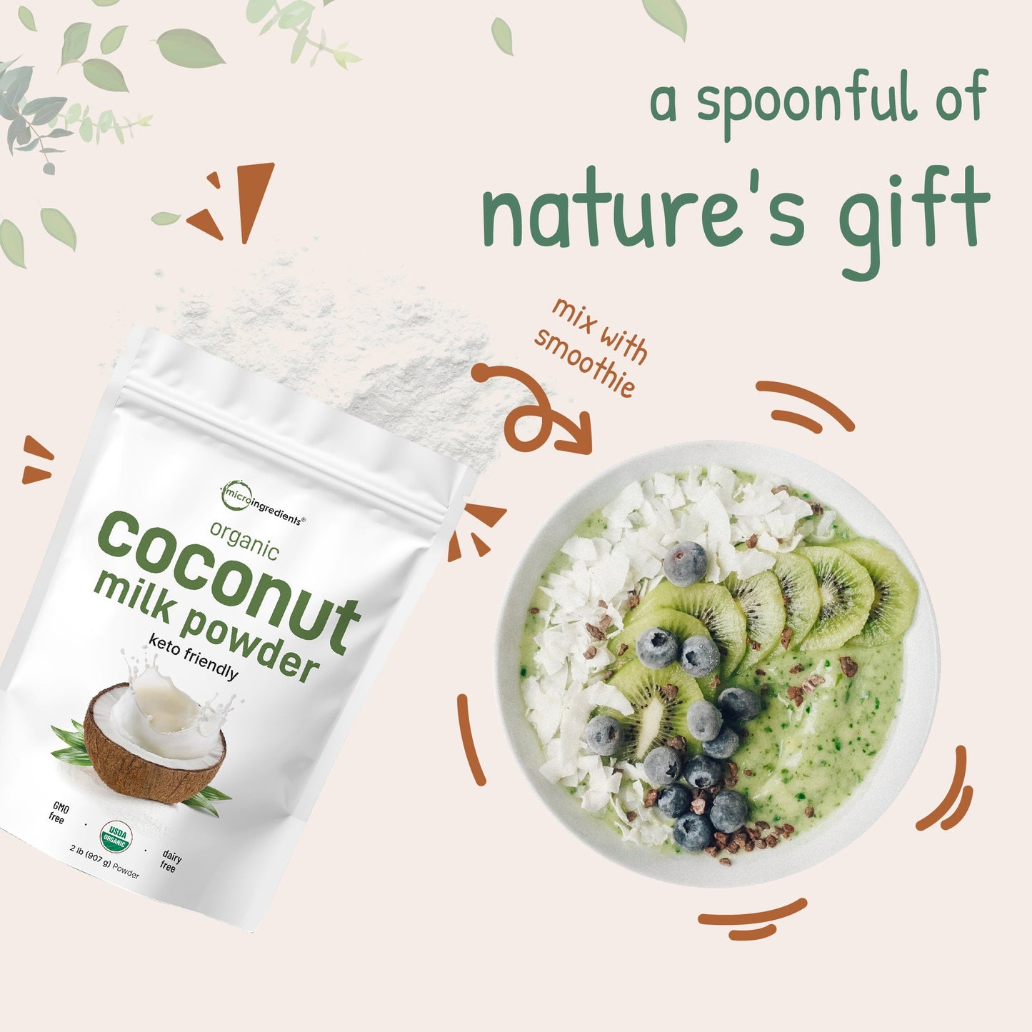 Micro Ingredients Organic Coconut Milk Powder