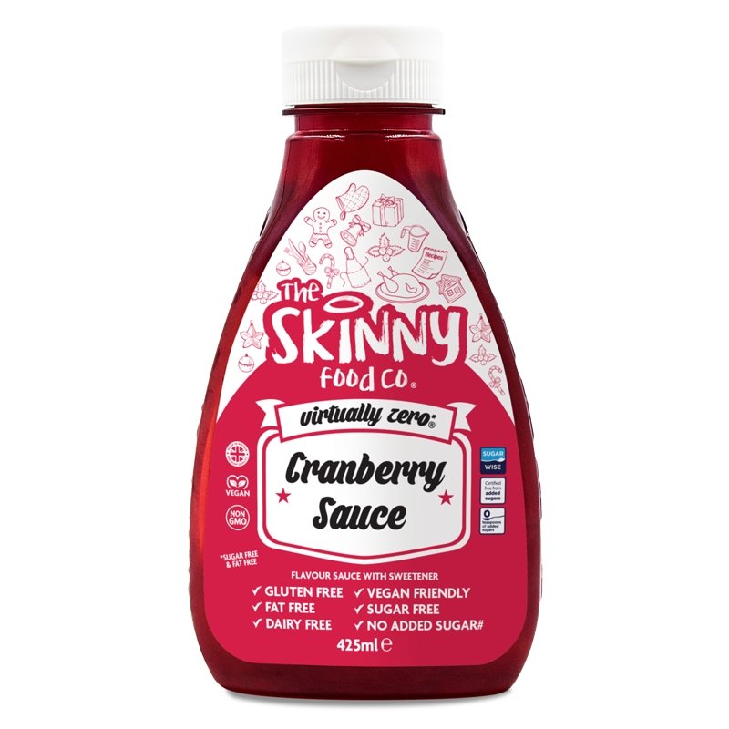 skinny syrup Cranberry Flavour Sauce - Virtually Zero© Calorie Skinny Sauce - 425ml