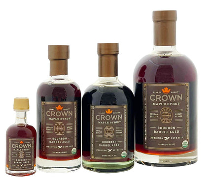 Bourbon Barrel Aged Maple Syrup von Crown Maple (Ahornsirup - Glasflasche)
