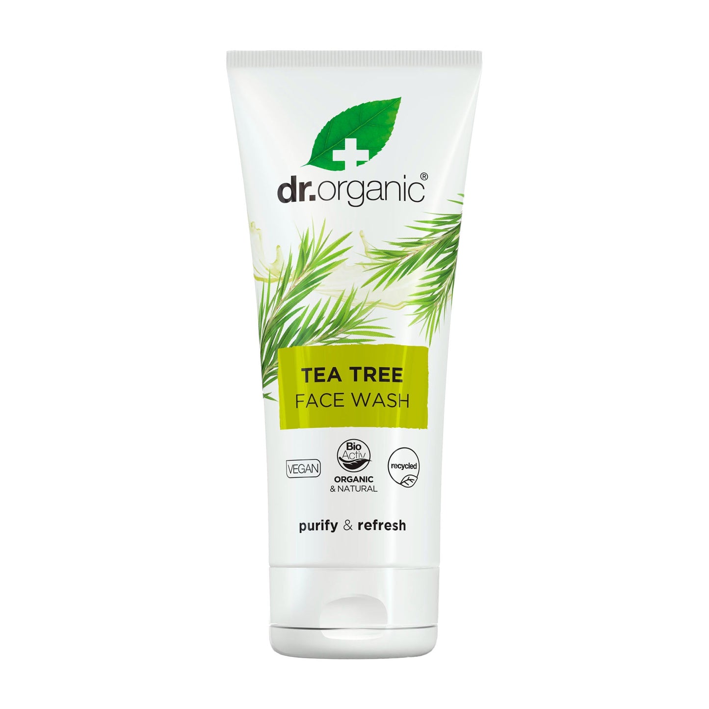 Dr Organic Face Wash TEA TREE Purify & Refresh, 200 mL