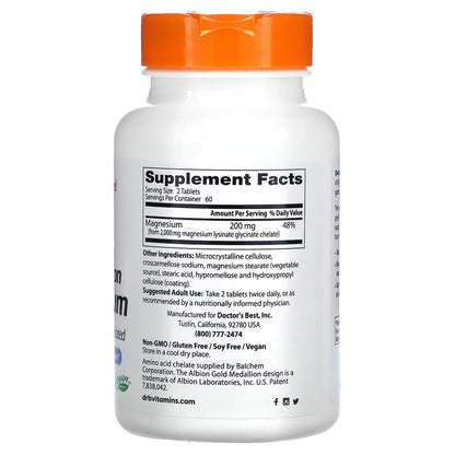Doctor's Best High Absorption Magnesium Tablets 120