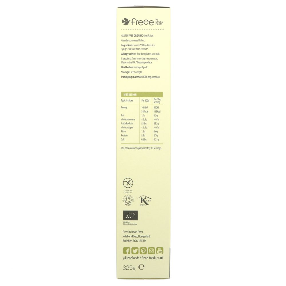 Freee Organic Corn Gluten Free Flakes 325g