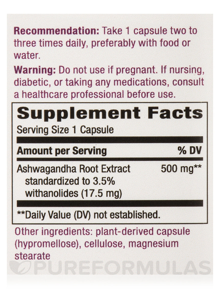 Natures way ashwagandha 60 vegan capsules