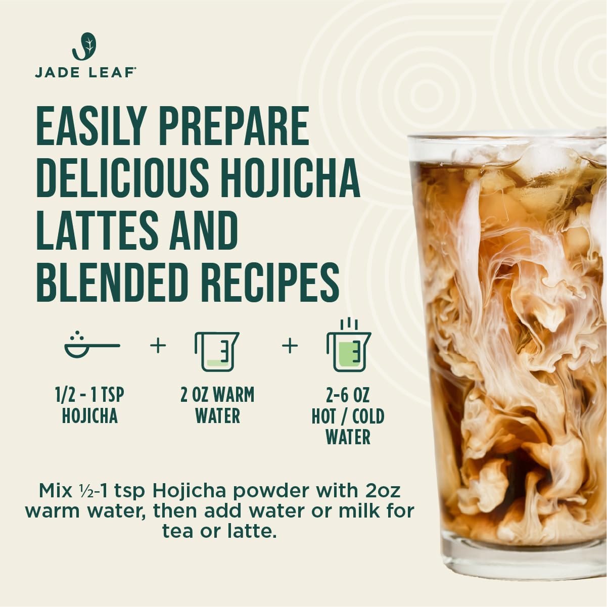 Jade Leaf Matcha Organic Hojicha Powder – Barista Edition, Authentic Japanese Roasted Matcha