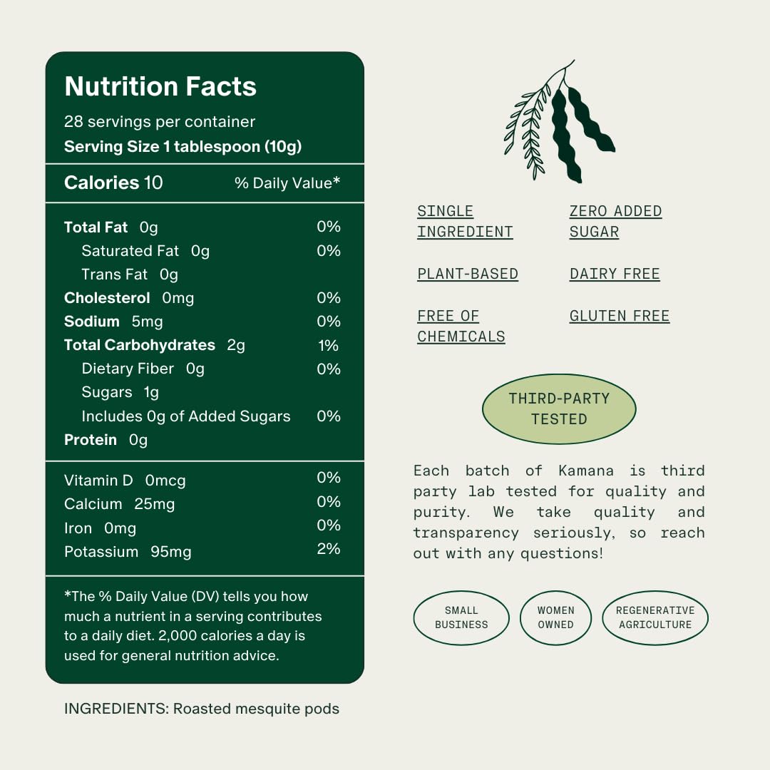 Kamana Caffeine Free Mesquite Coffee Alternative – 28 Servings, Medium Roast