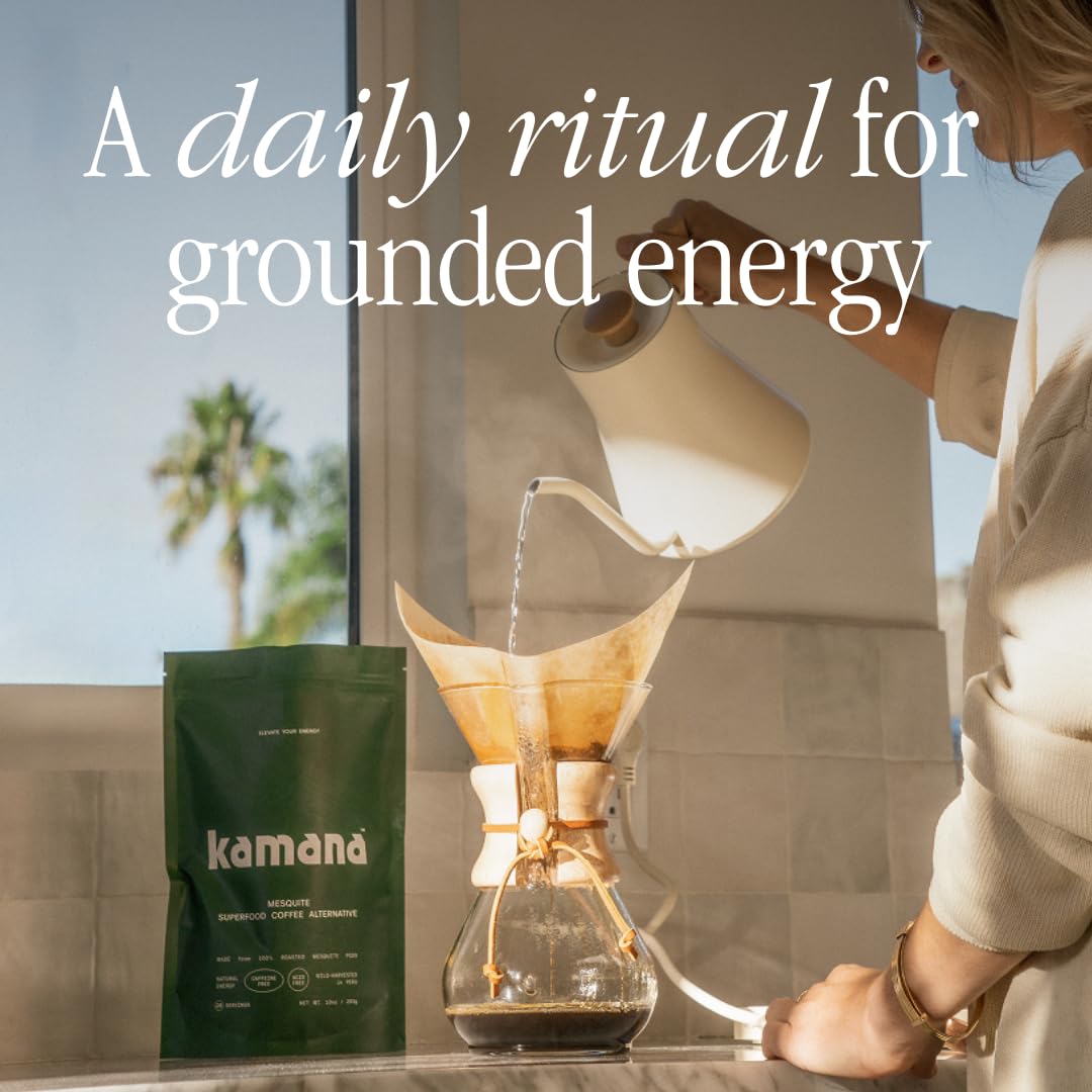 Kamana Caffeine Free Mesquite Coffee Alternative – 28 Servings, Medium Roast