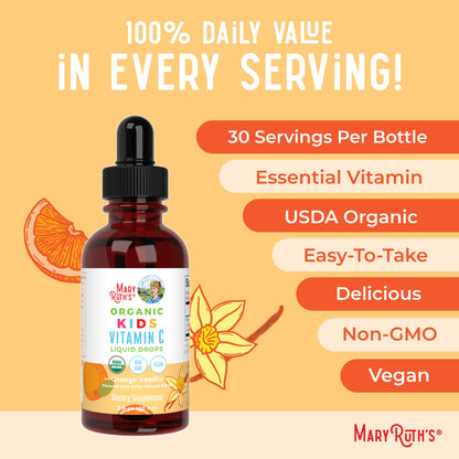 Maryruth's Organic Kids Vitamin C Liquid Drops