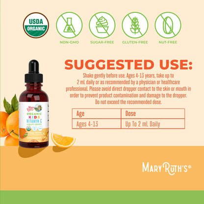 Maryruth's Organic Kids Vitamin C Liquid Drops