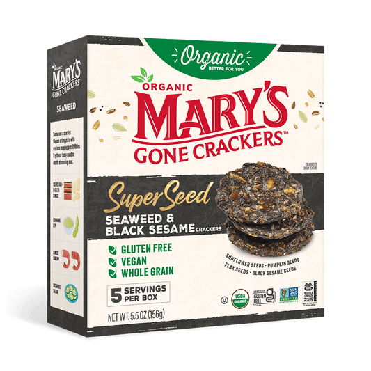 Super Seed Seaweed & Black Sesame Crackers