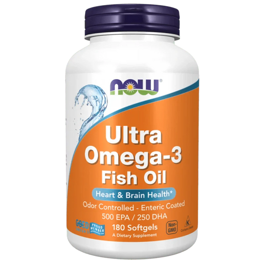 Now Foods Ultra Omega-3, 500 EPA / 250 DHA - 180 Softgels