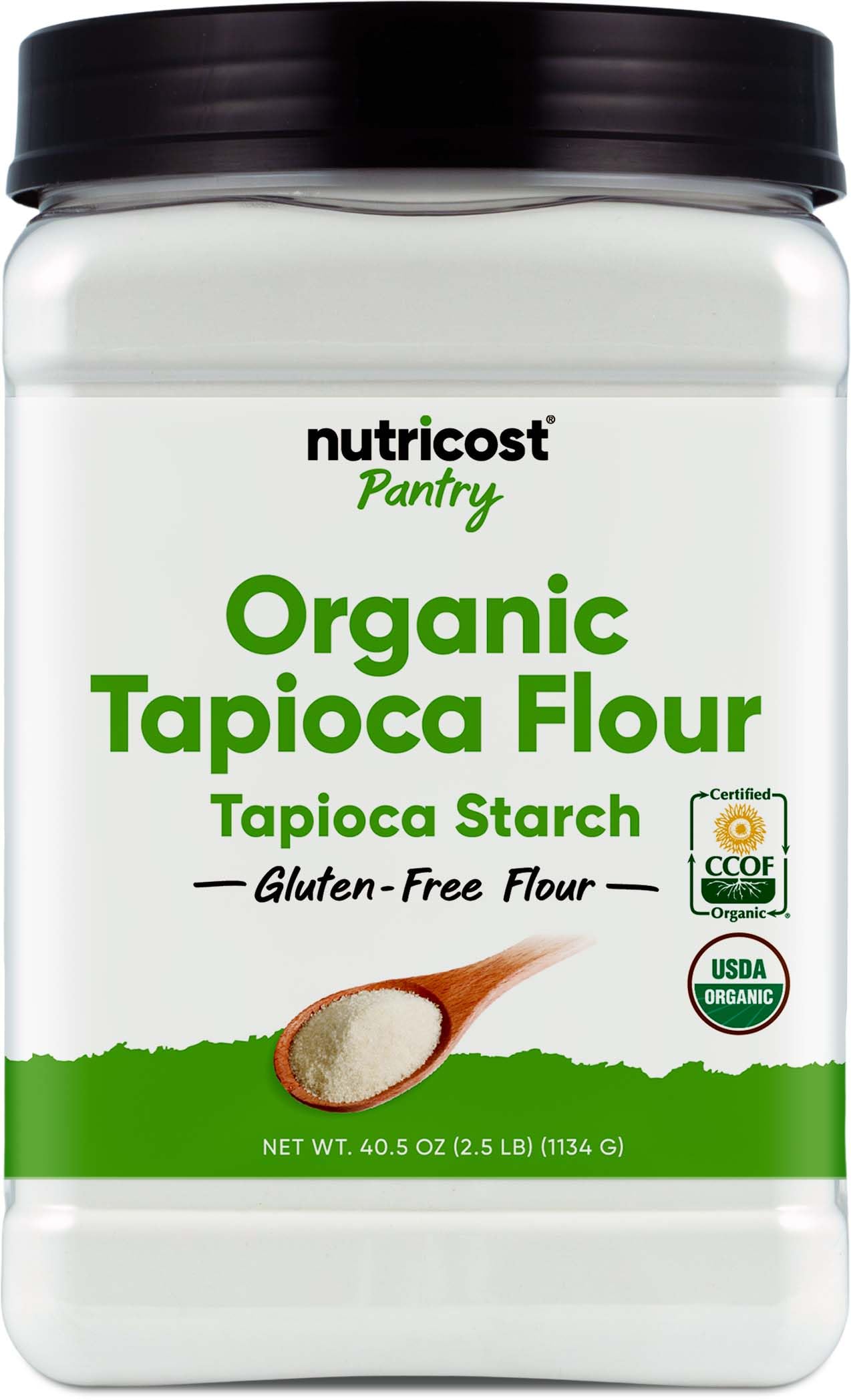 Nutricost Organic Tapioca Flour 2.5 lb – Gluten-Free, Non-GMO, Vegan