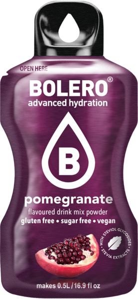 Bolero Advanced Hydration - Pomegranate Small Sachets SALE PRODUCT - EXP 04-29-24