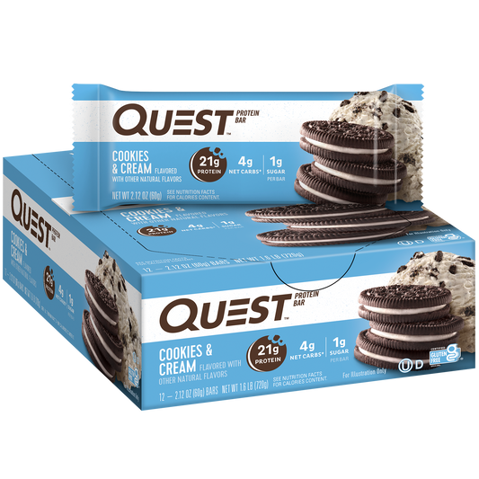 Quest Cookies & Cream Protein Bars